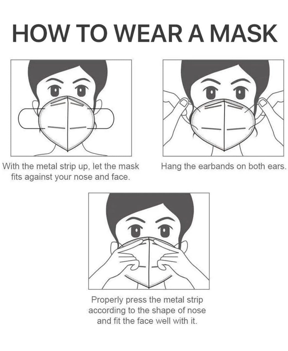 10Pcs Black KN95 Protective 5 Layer Face Mask BFE 95% Disposable Adult/Kid Masks