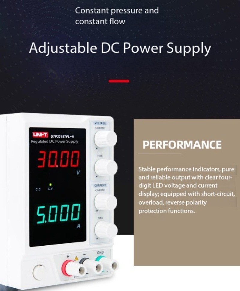 Digital Display Adjustable Single Channel DC Regulated Power Supply 0-32V 0-6A