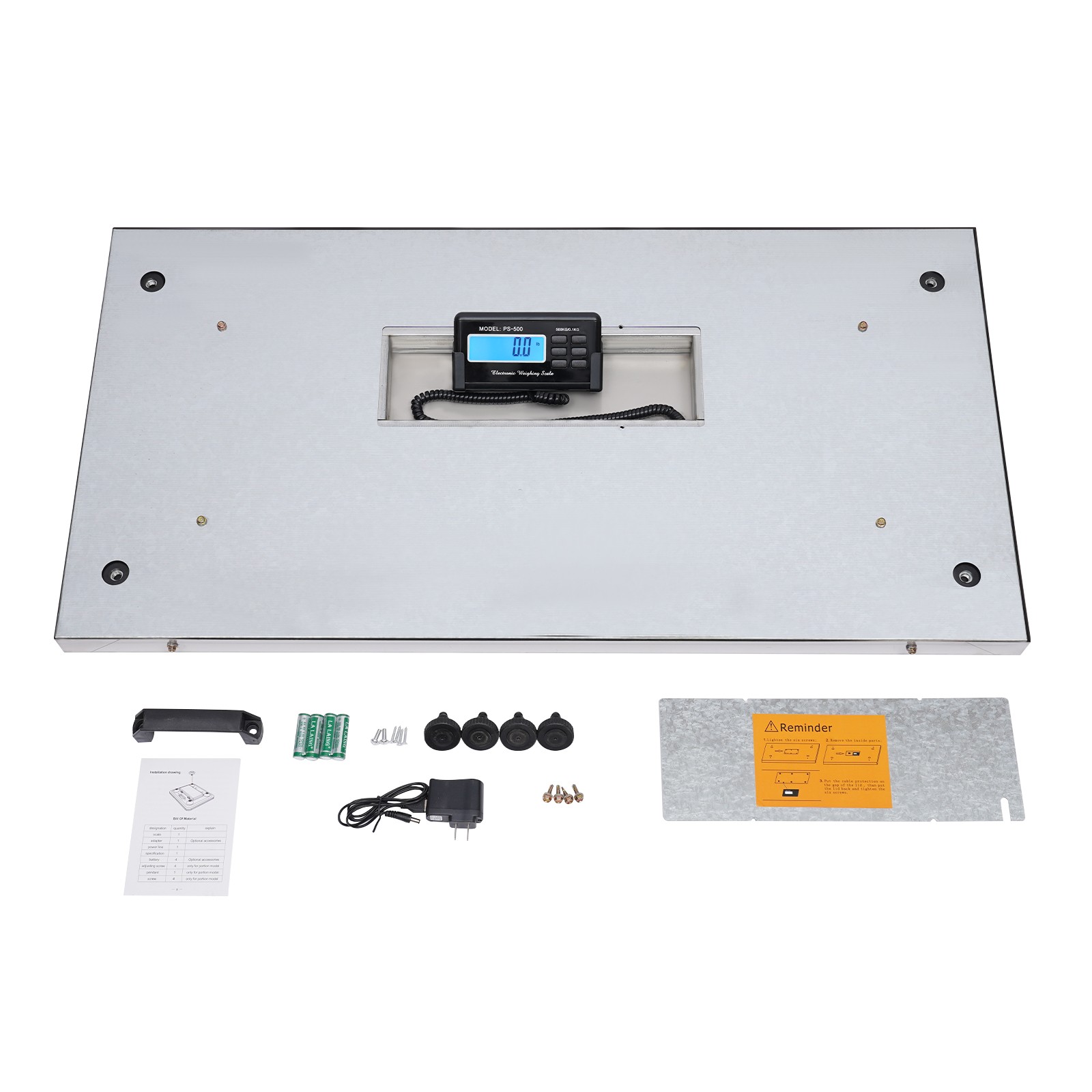 Vet Scale 500kg Veterinary Scale 1100LB PS-500 Livestock Floor Animal Pet Scale