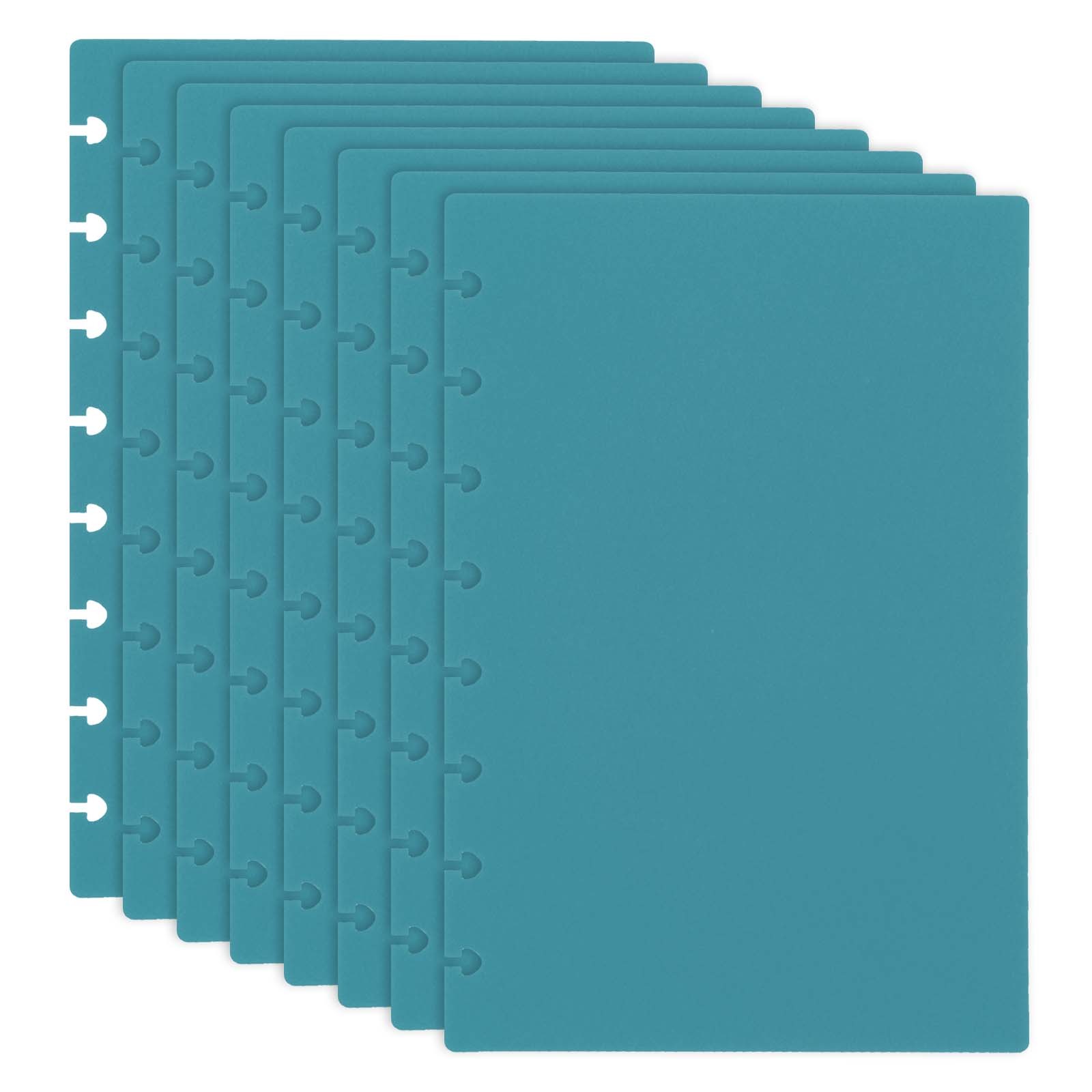 4 Pair Discbound Notebook Cover 5.75″x8.74″ Junior Size PP Disc Planner Blue