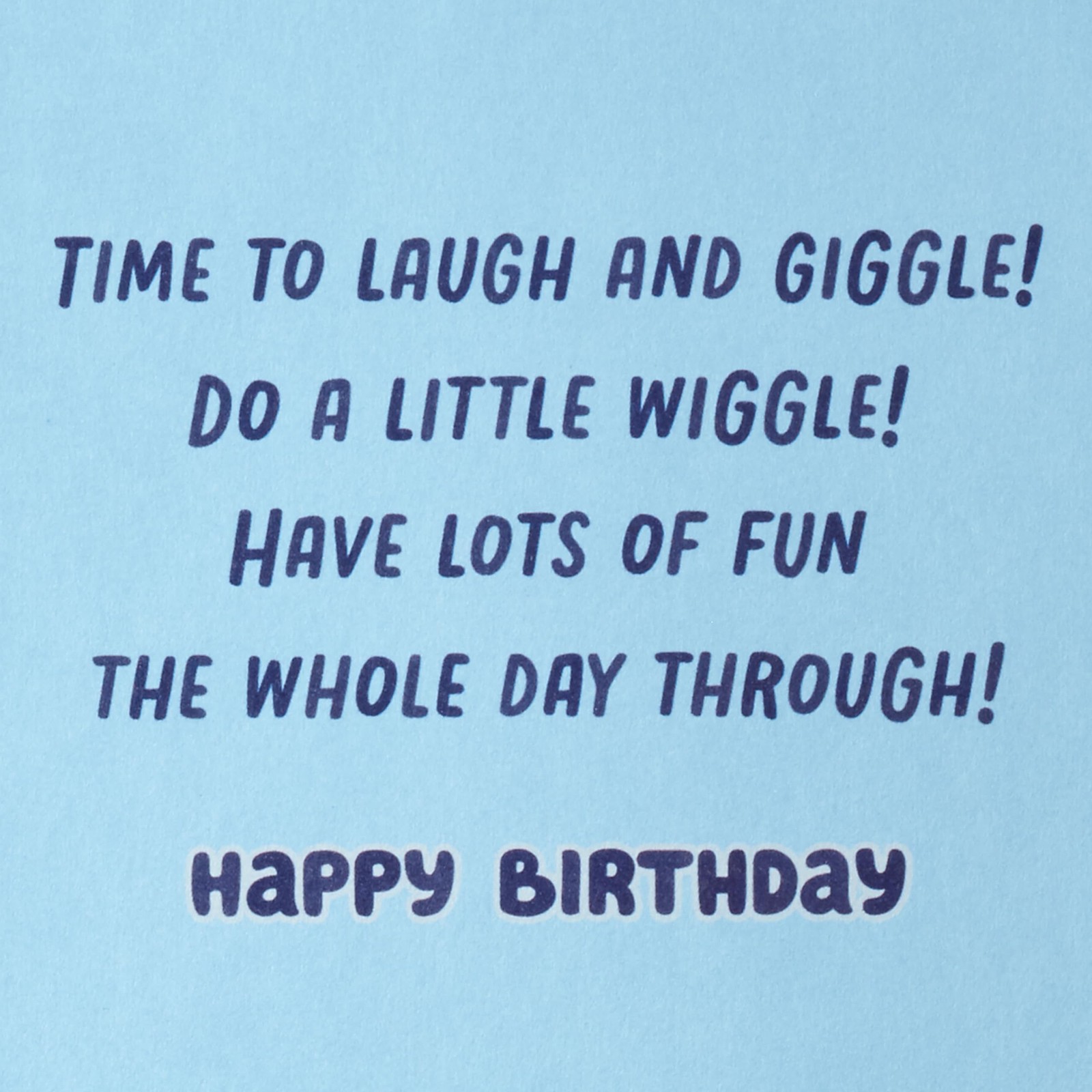 Hallmark Bluey Musical Birthday Card with 5.8 inches x 8.3 inches, Hip Hooray