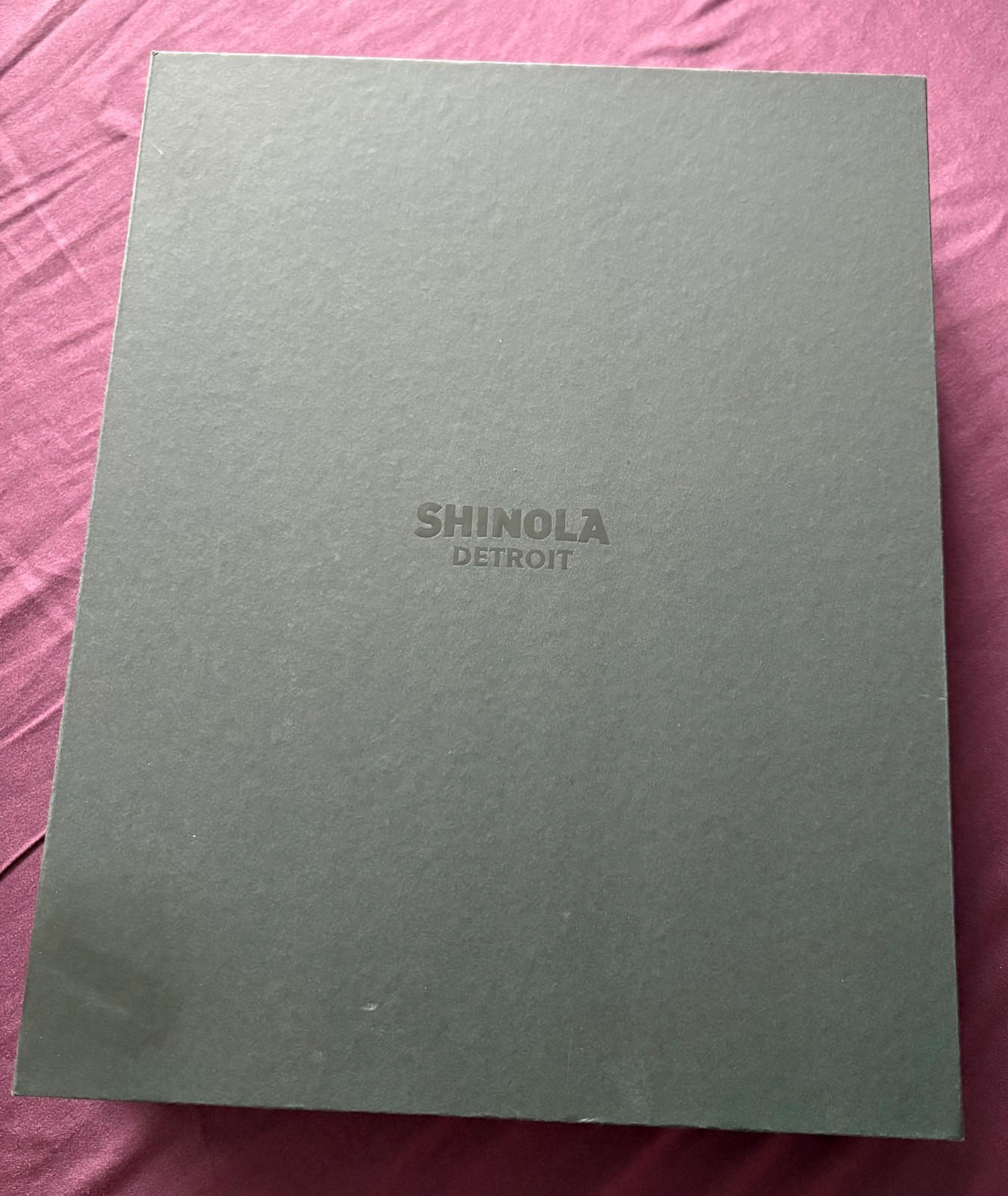 Shinola Large 7” x 9” Journal – black boxed, Cream Linen color,Ruled, 192 Pages