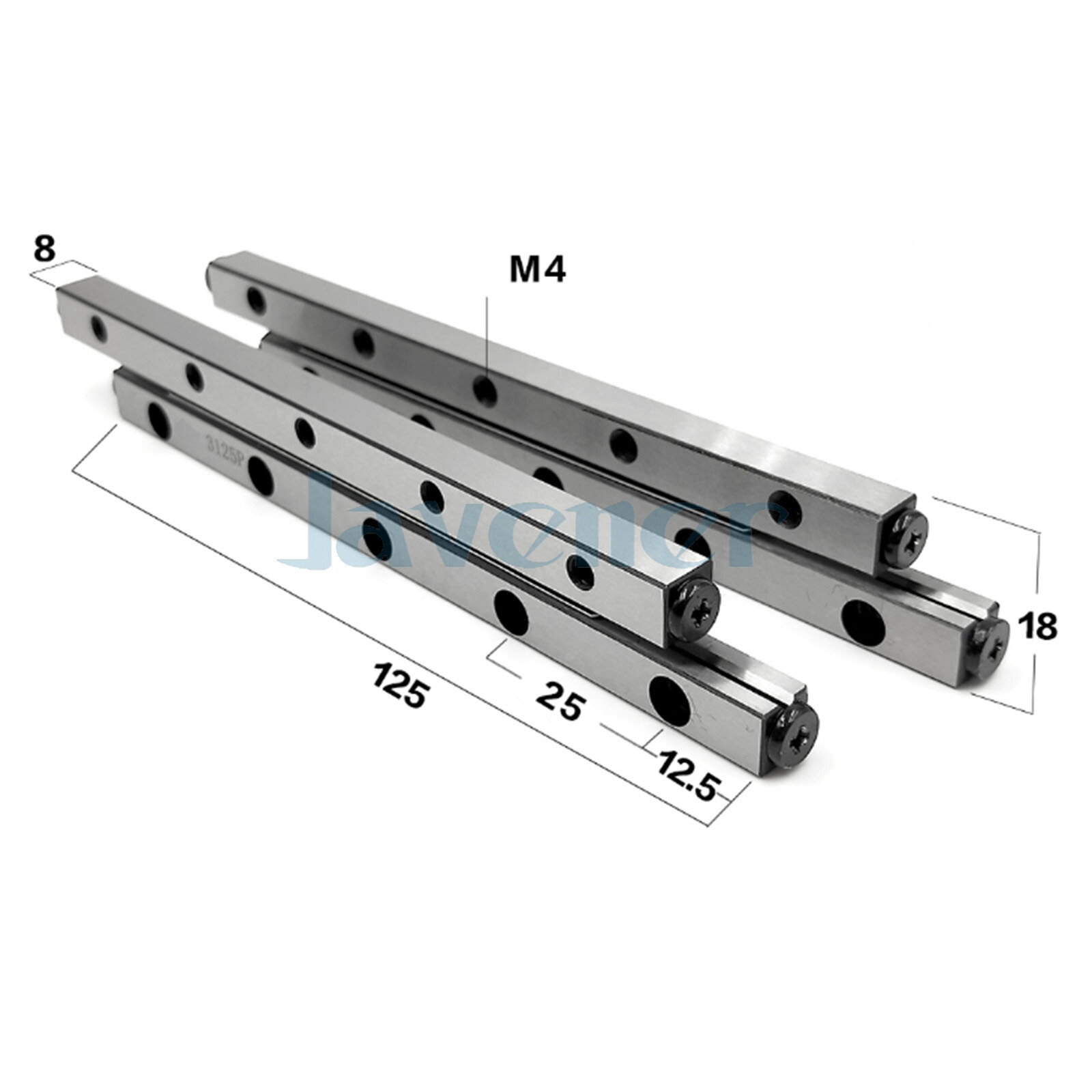 VR3125 VR3-125x17Z GCr15 Cross Roller Guide 78mm Max Stroke High Grade Linear