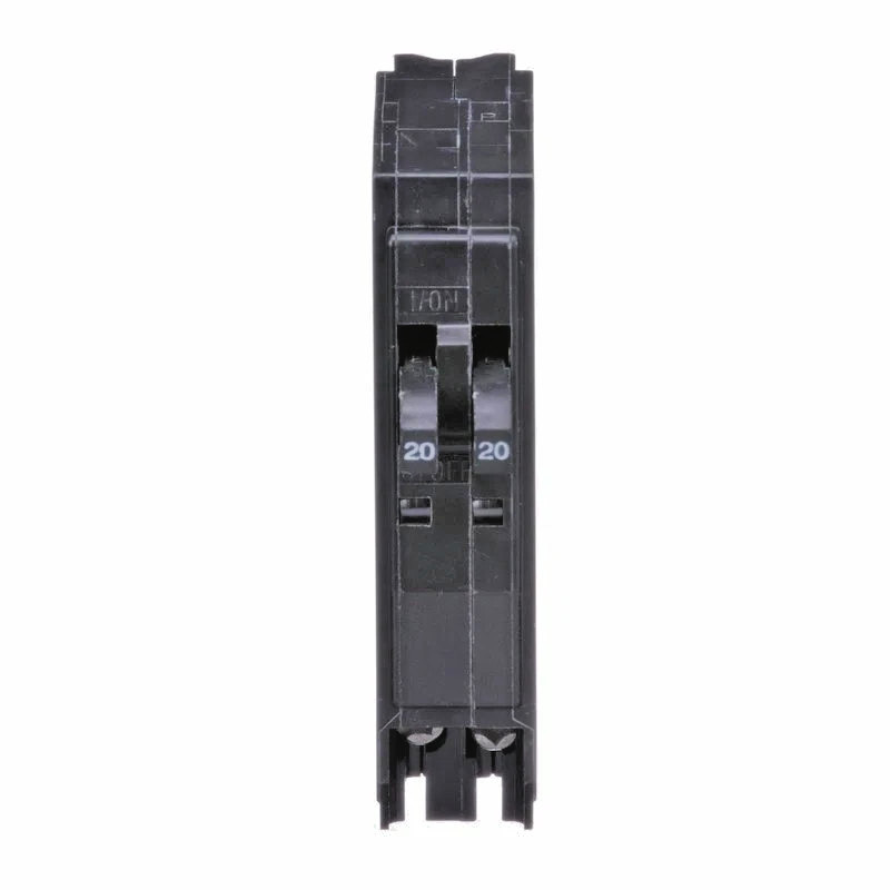 Square D QOT2020 (2)-20 Amp Single Pole Tandem Twin Circuit Breakers w/ Hook