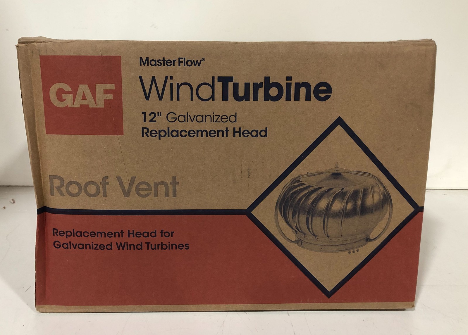 Master flow GT12E 12″ Galvanized Externally Braced Replacement Turbine Head New