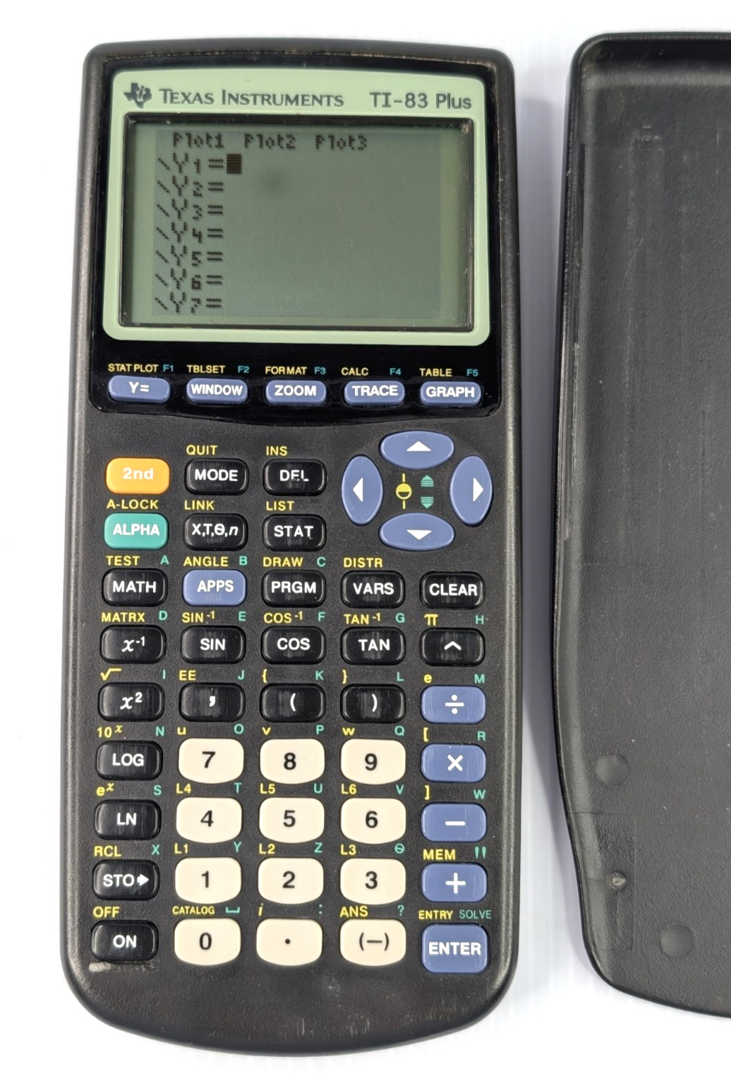 Texas Instruments TI-83 Plus TI 83 TI83 Graphing Calculator w/ Cover TESTED
