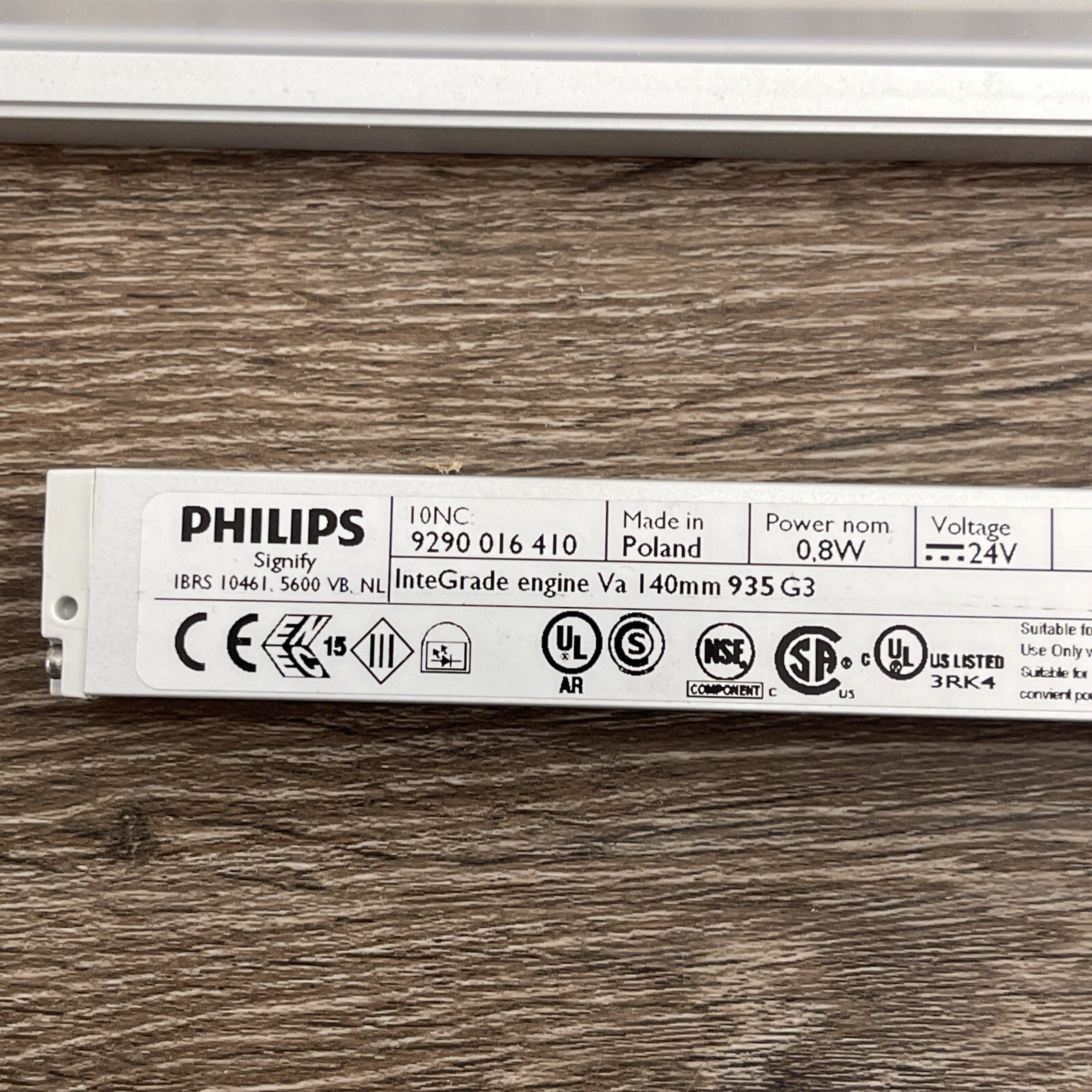 LOT of 4 Philips InteGrade Engine Va Shelf Cabinet LED 140mm 6″ 935 G3 24V 0.8W
