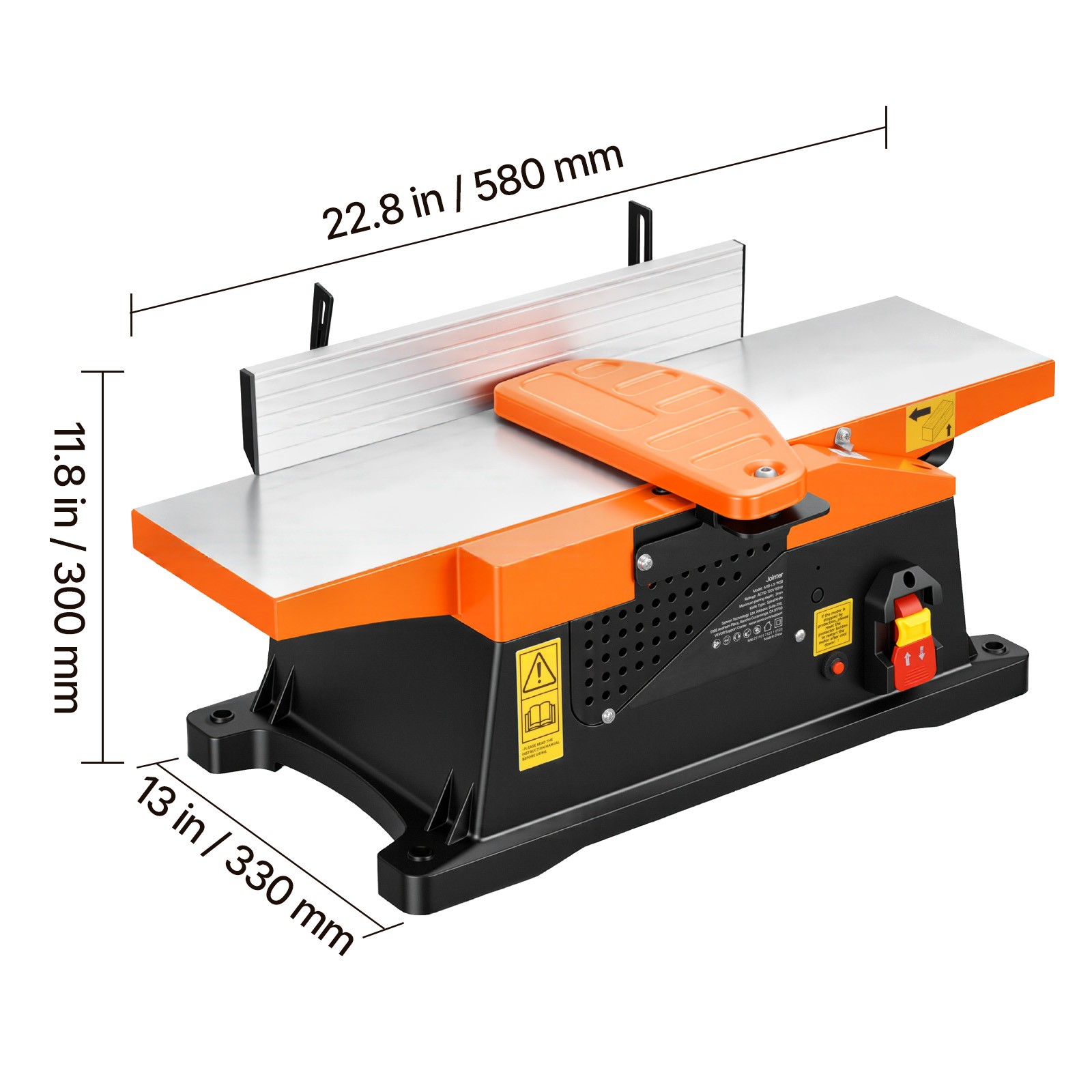 Uimoso Spiral Benchtop Jointer, 6-Inch, 12-Blade, 12000 RPM