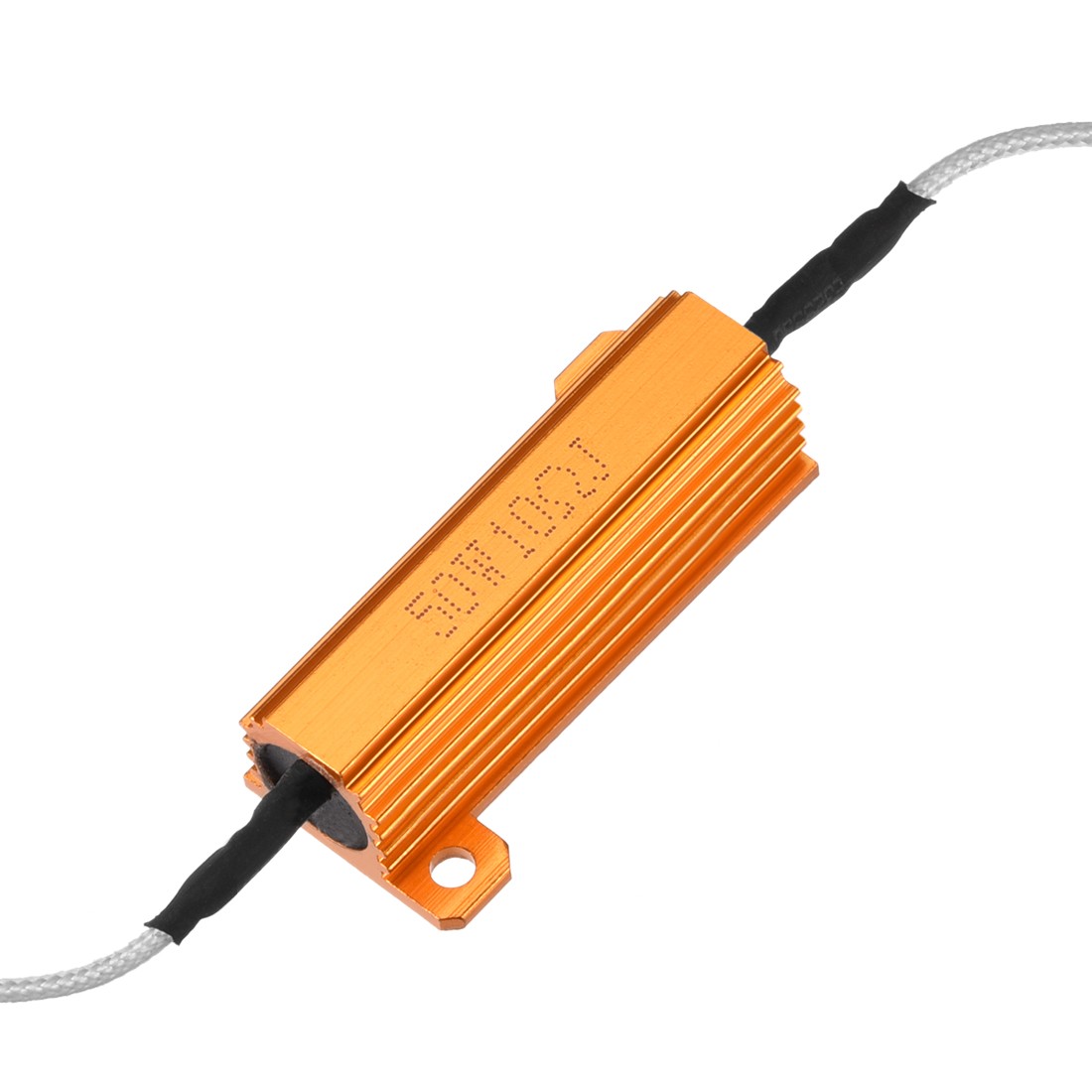Aluminum Case Resistor 50W 10 Ohm Extension Wires Wirewound 50W10RJ
