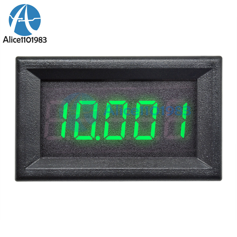 Green LED 5 Digit DC 0-4.3000-33.000V Digital Voltmeter Voltage Meter Car Panel