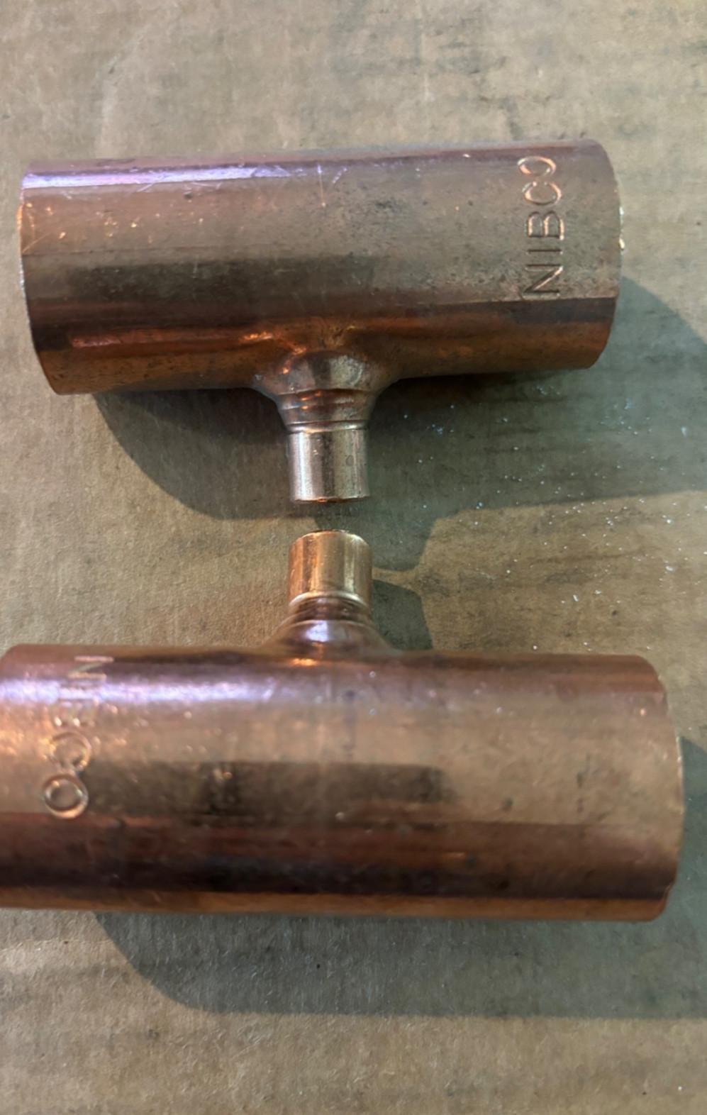 Set of 2 pcs Nibco 611R 1-1/4″ X 1-1/4″ X 3/8″ Nom C Copper Reducing Tee fast sh
