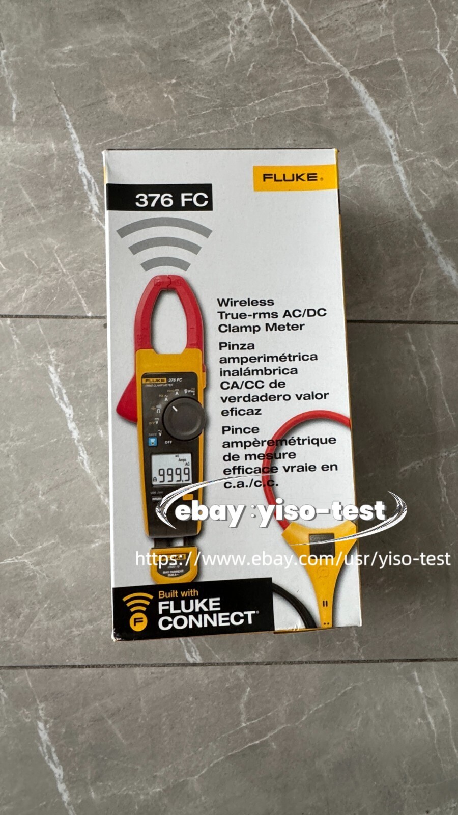 1PC New Fluke 376 FC True-RMS AC/DC Clamp Meter