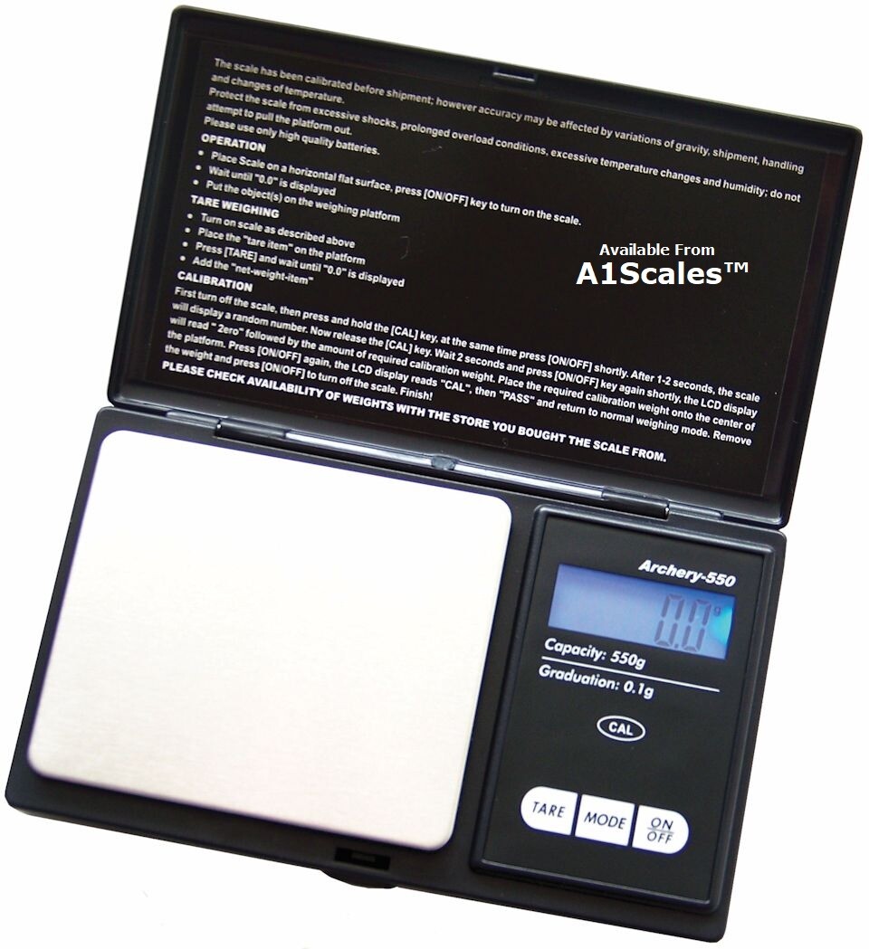 Superior Balance ‘ARCHERY’ model Digital Electronic Scale Capacity 550×0.1 Grams