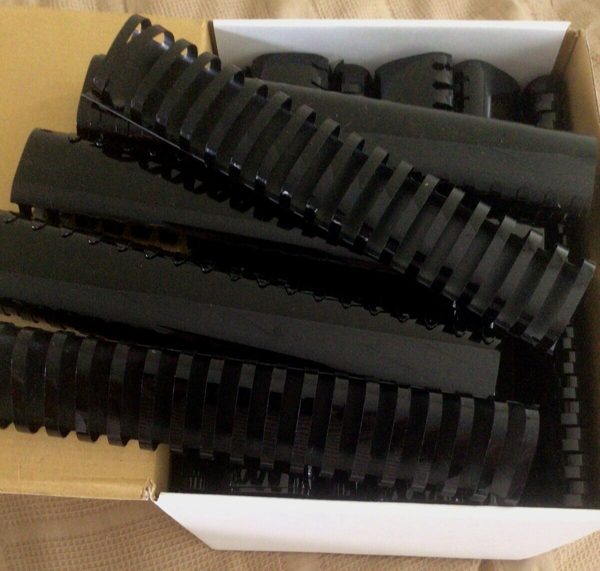 Open Box Listed as 50 – GBC CombBind Black Spines 2″ Diameter 420002