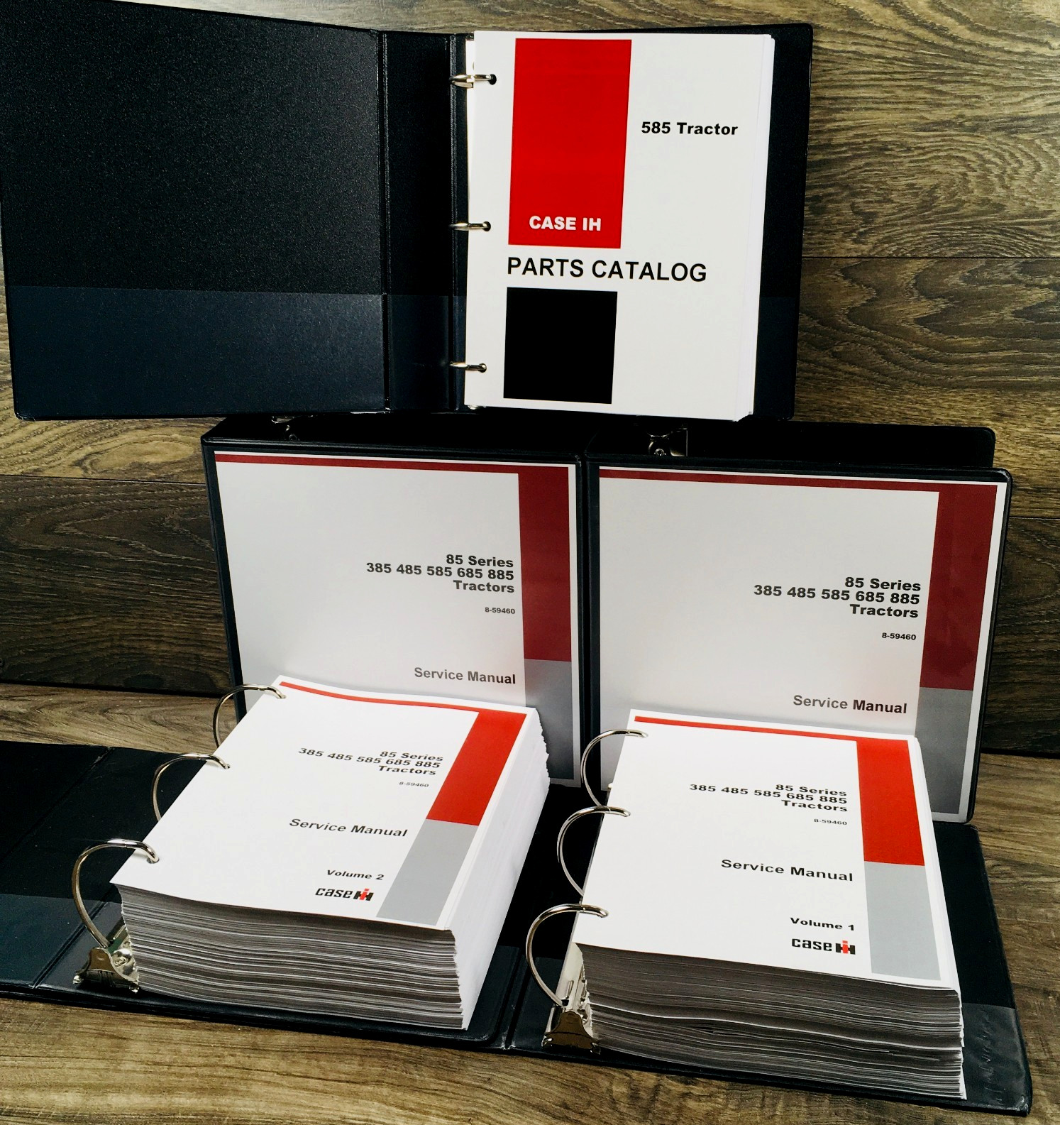 Case IH 585 Tractor Service Manual Parts Catalog Repair Shop Set Workshop Book
