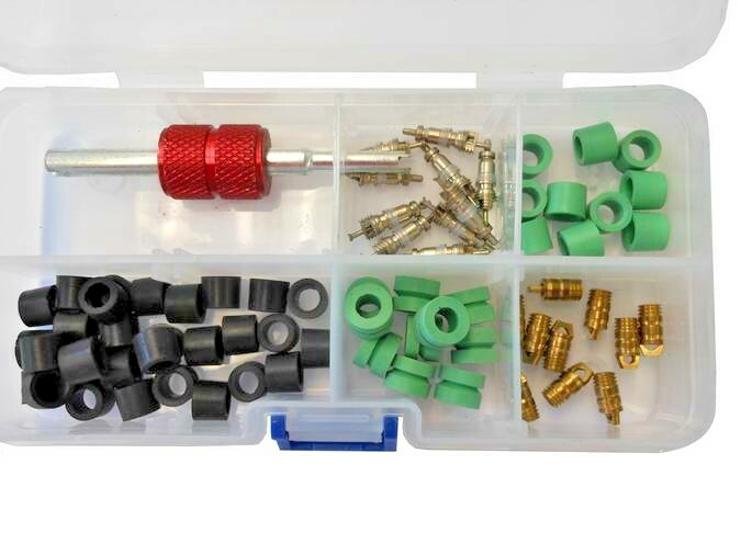 Valve Core Tool Dual Style, Valve Core’s, Hose Gasket’s & Valve Kit, Part# 5150