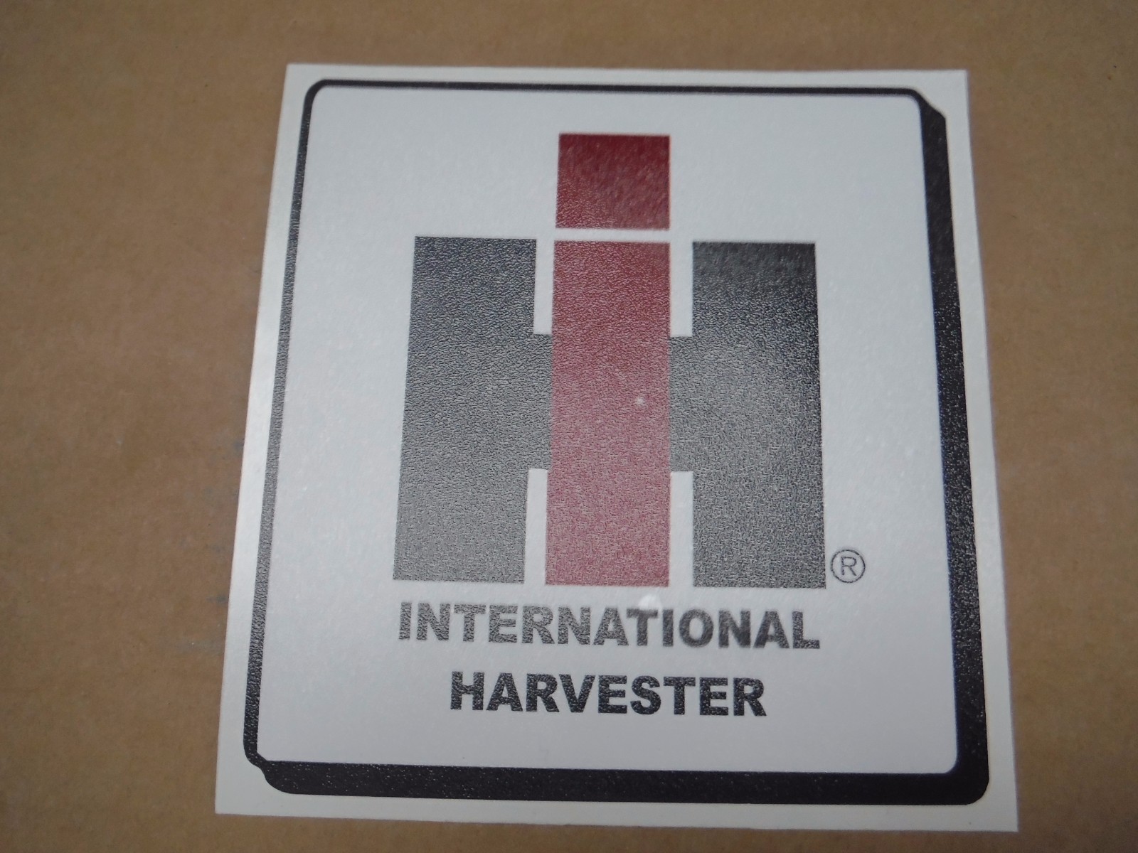 INTERNATIONAL HARVESTER DECAL. TRADEMARK. VINYL 6″ X 6″. SEE DETAILS