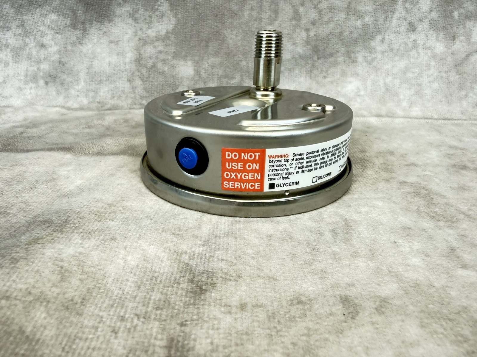 Ashcroft 1008 Pressure Gauge 0-160 PSI 100mm SS Glycerin Filled 1/4in Back Mount