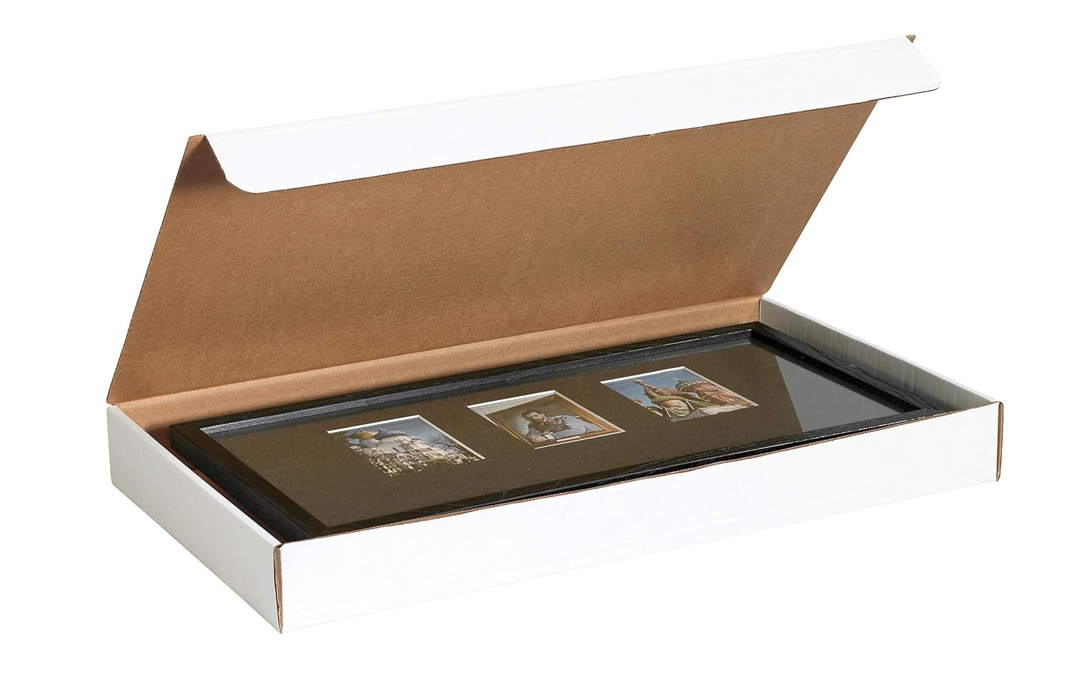 White Literature Mailing Boxes, 14 1/8 X 8 3/4 X 2 Inches, Pack of 50, Crush-Pro
