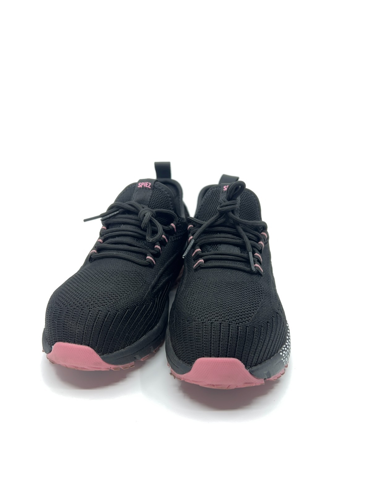 SPIEZ Women’s 8 Composite Toe Safety Shoes Black Pink Work Sneakers