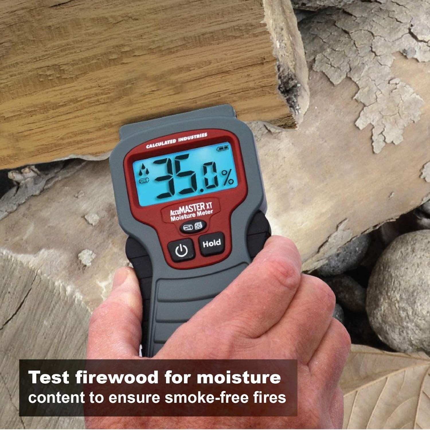 AccuMASTER XT Digital Moisture Meter | Handheld |Pin Type | Backlit LCD Displ…