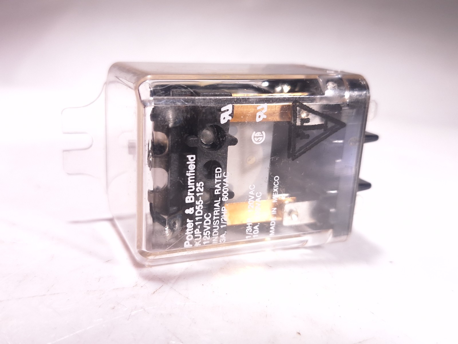 POTTER & BRUMFIELD KUP-11D55-125 POWER RELAY 8-PIN 12 VDC COIL 10A DPDT-CO