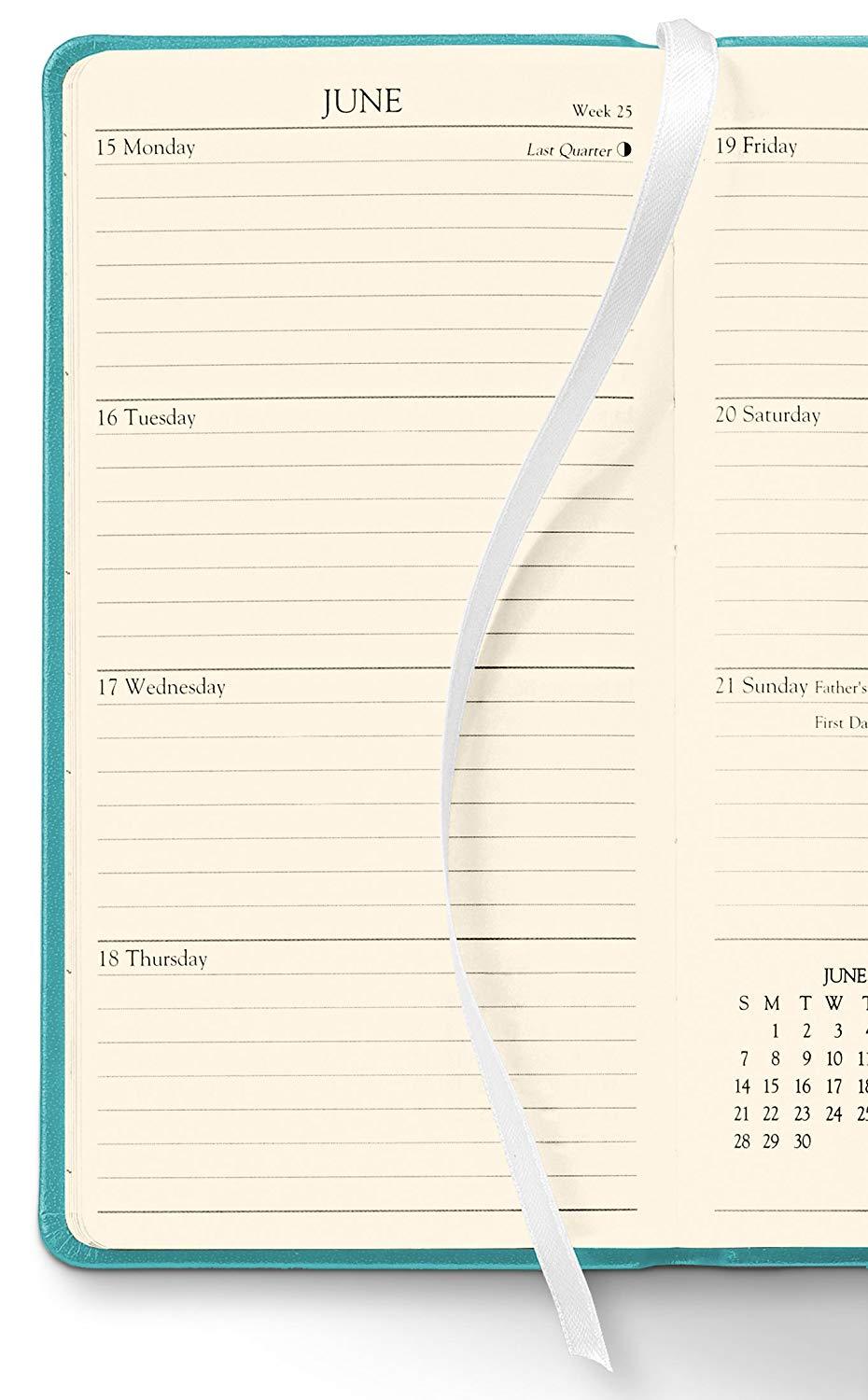 2019 / 2020 Gallery Leather Monthly / Weekly Pocket Planner Agenda Calendar