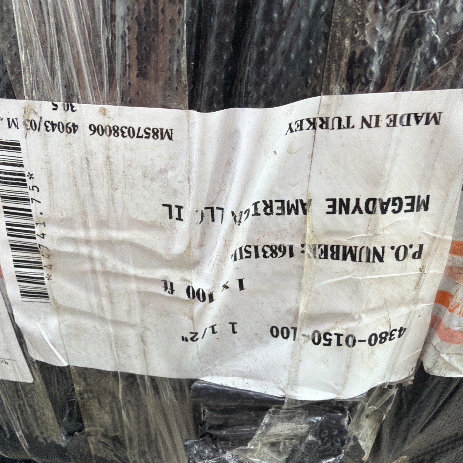 New Jason Industrial Non-Conductive Furnace Door Hose 100 Foot 4380-0150-100