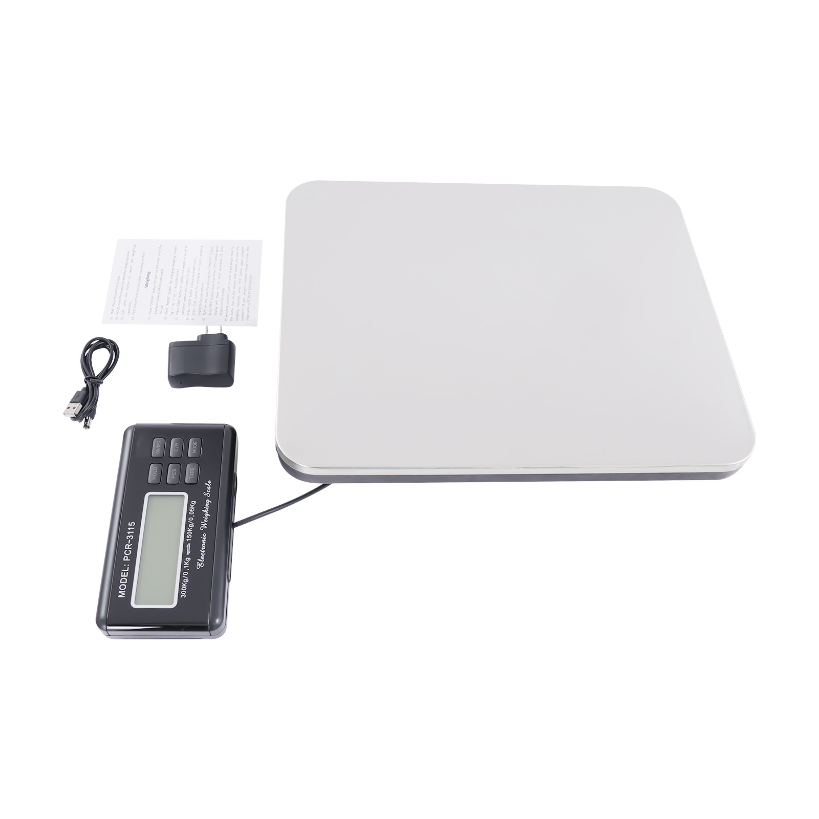 660LB Heavy Duty Digital Industry Shipping Postal Platform Scale Weight 300kg