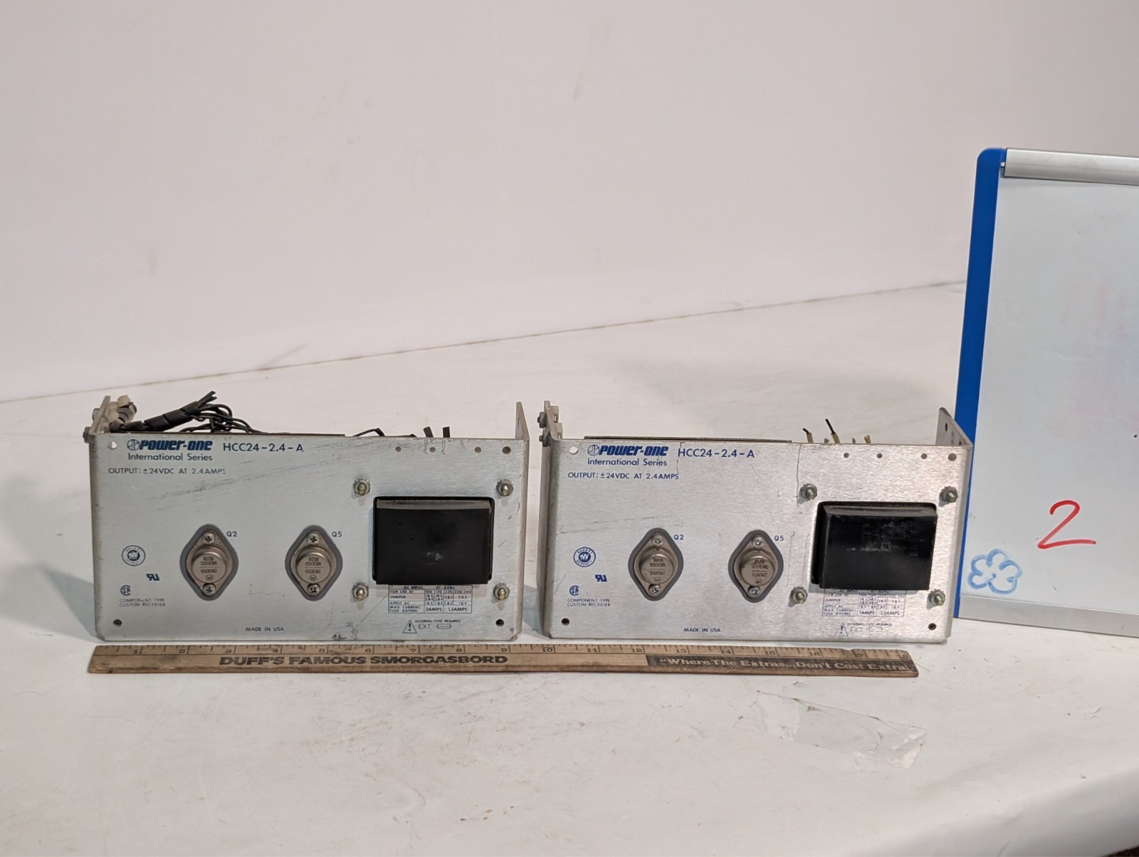 Power-One HCC24-2.4-A linear power supply +/-24VDC 2.4A, 100-240VAC as shown