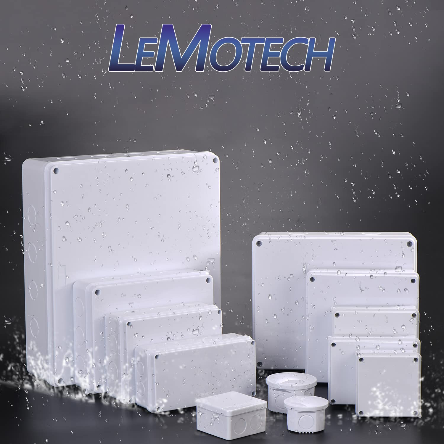 Junction Box, Electrical Box IP65 Water Resistant Dustproof ABS Plastic Project