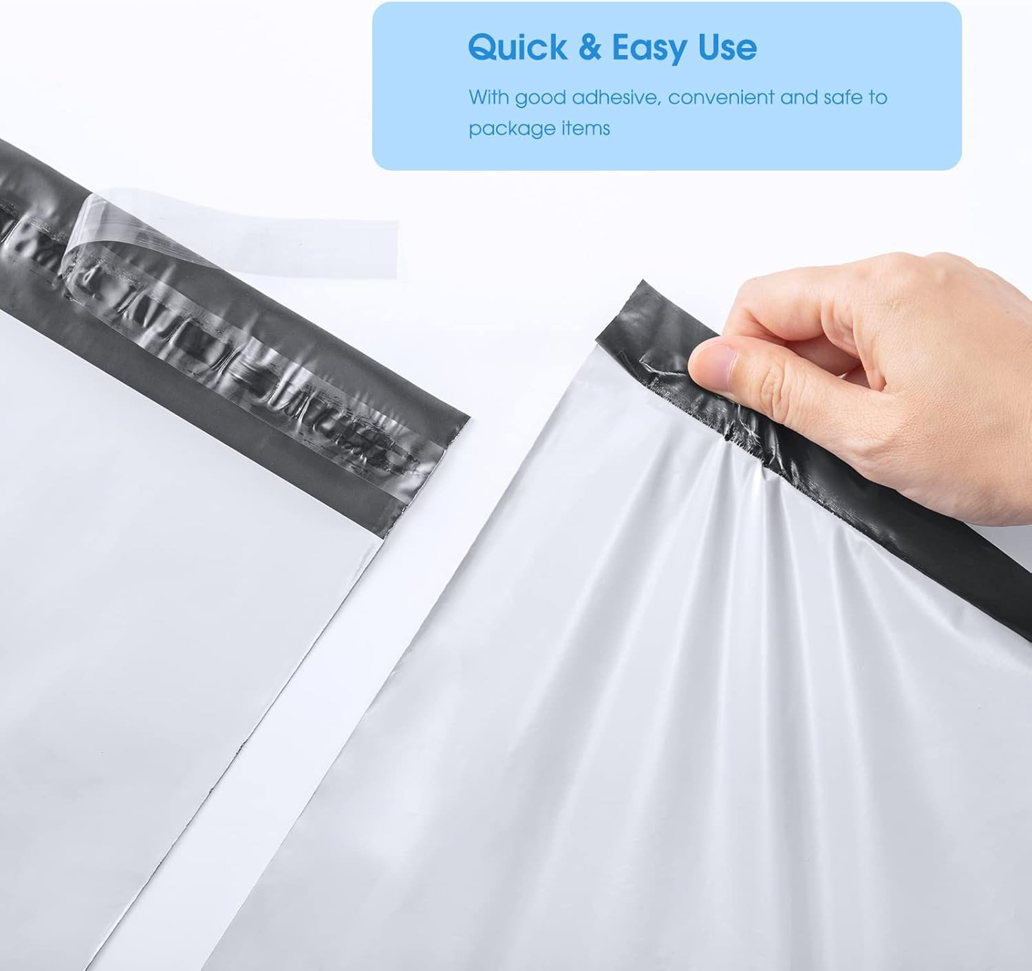 Poly Mailers 24×24 50 Pcs Large Shipping Bags for Clothes Plastic Mailers Strong