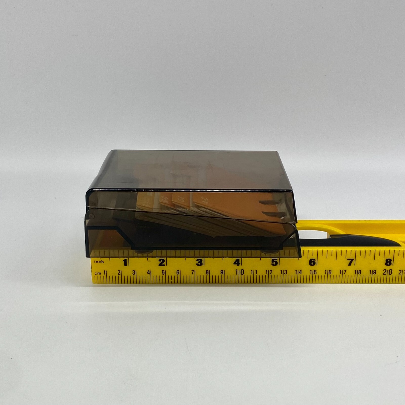 Vintage Address Phone Card File Organizer w/ Dividers Made in Hong Kong