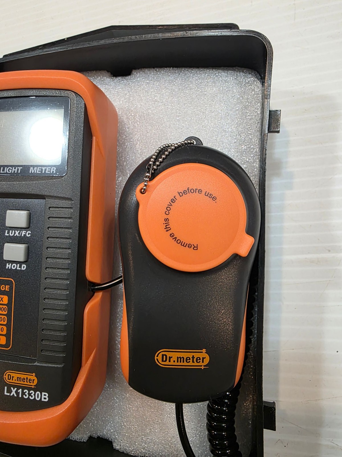 Dr.meter Digital Light Meter LX1330B Lux FC 0.1-200000 Range with Case Sensor