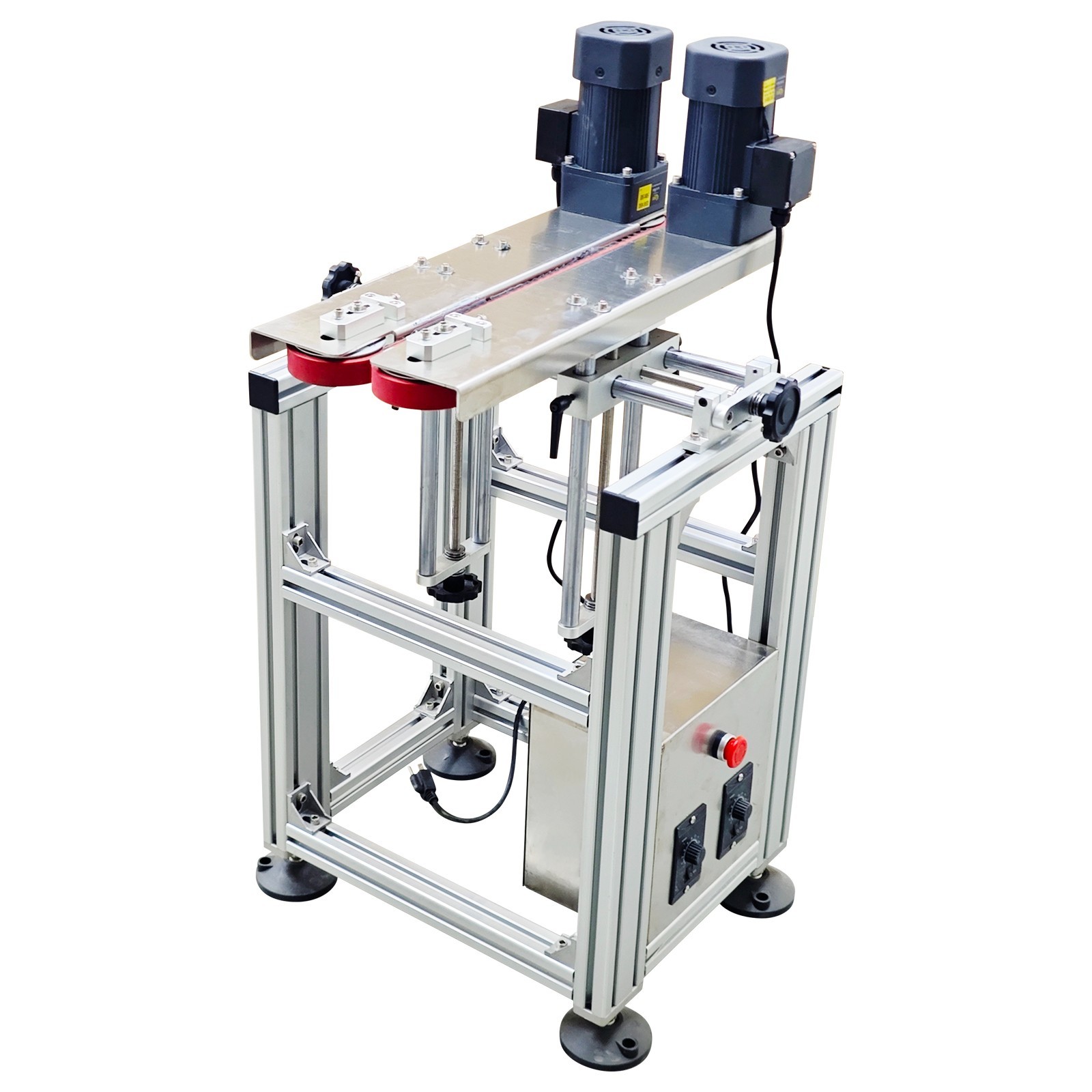 0.39″–6.69″Auto Bottle Clamping Conveying Machine Bottle Transport Conveyor 110V