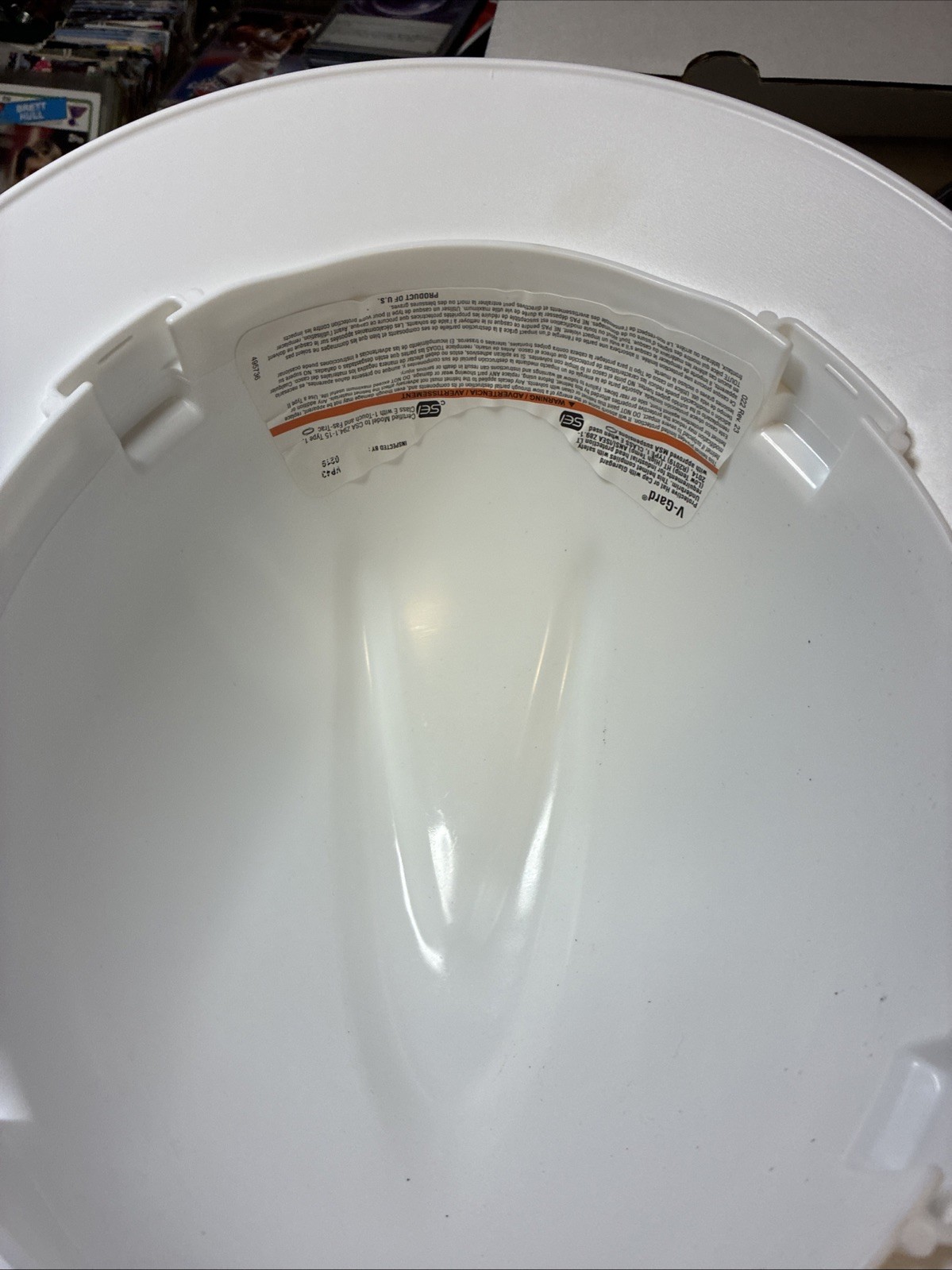 MSA Safety 475369 V-Gard Full Brim Hard Hat, Slotted, Type 1, Class E, Fas-Trac