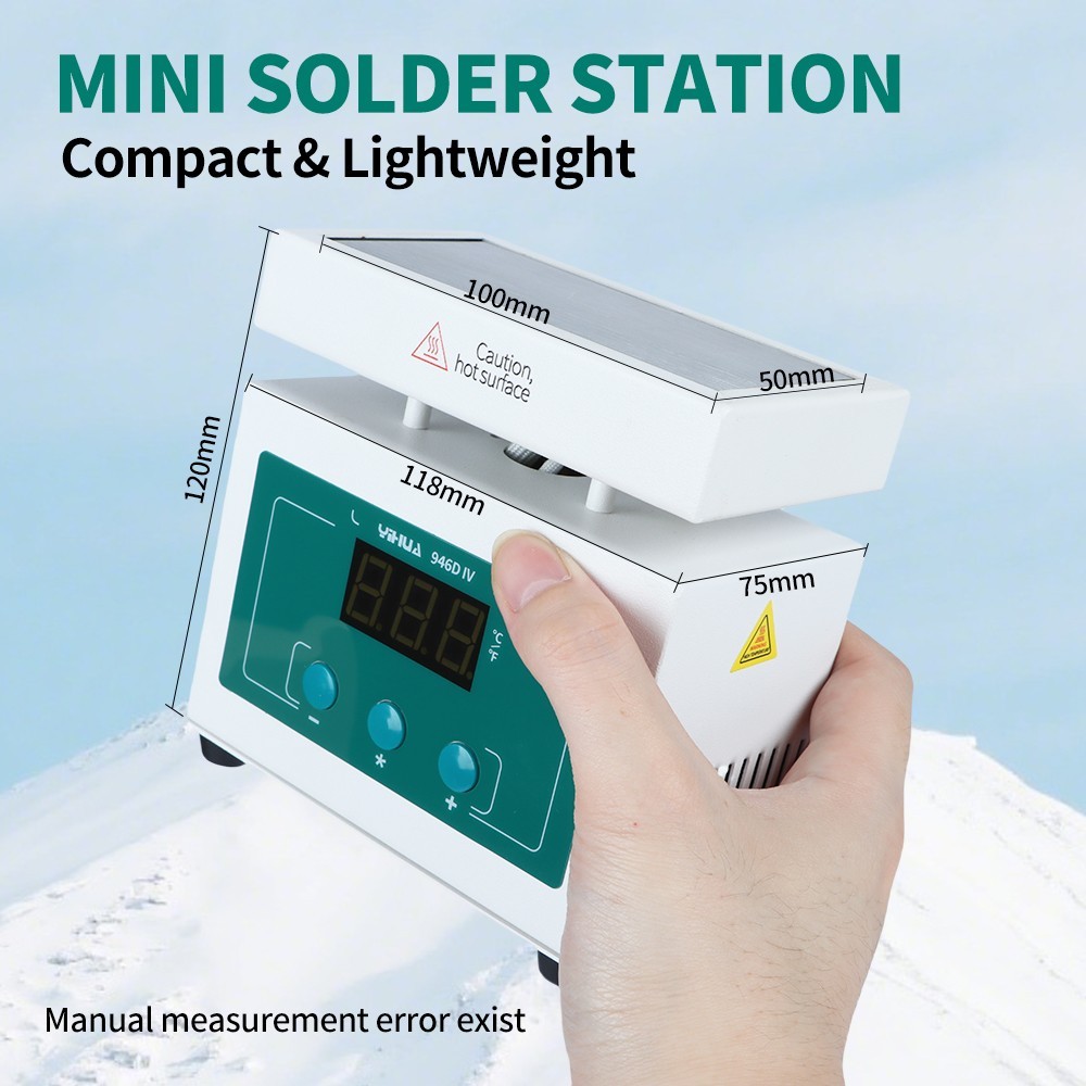 YIHUA 946D-IV 210W Mini Preheater Digital Desoldering Rework Plate Repair