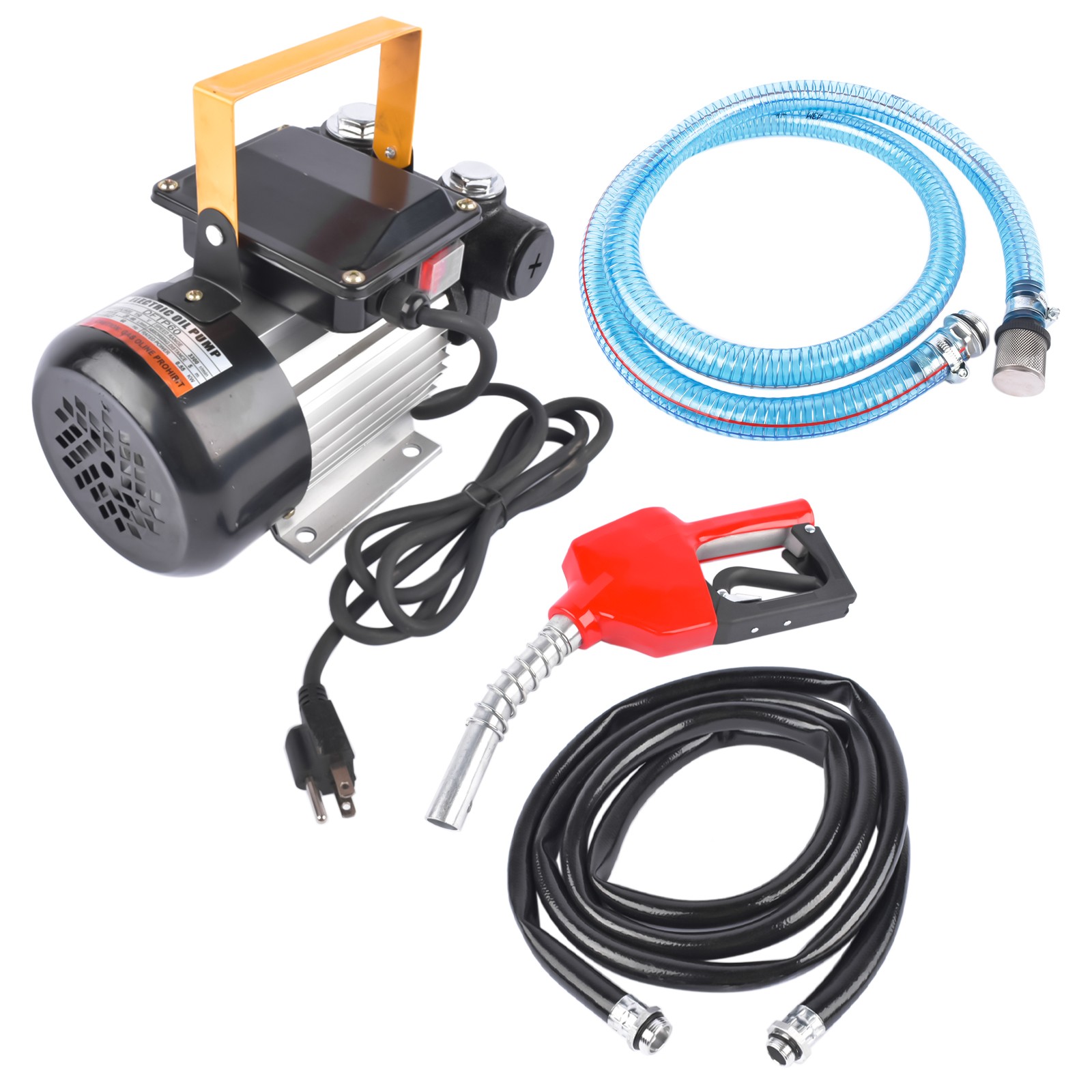 New 110V 16GPM AC Diesel Kerosene Oil Fuel Transfer Pump Electric Self-Priming