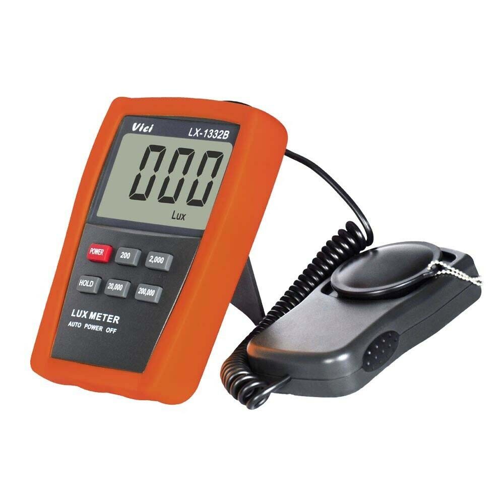 Vici LX1332B Digital Luxmeter Light Meter 1~200,000 Lux Luminometer