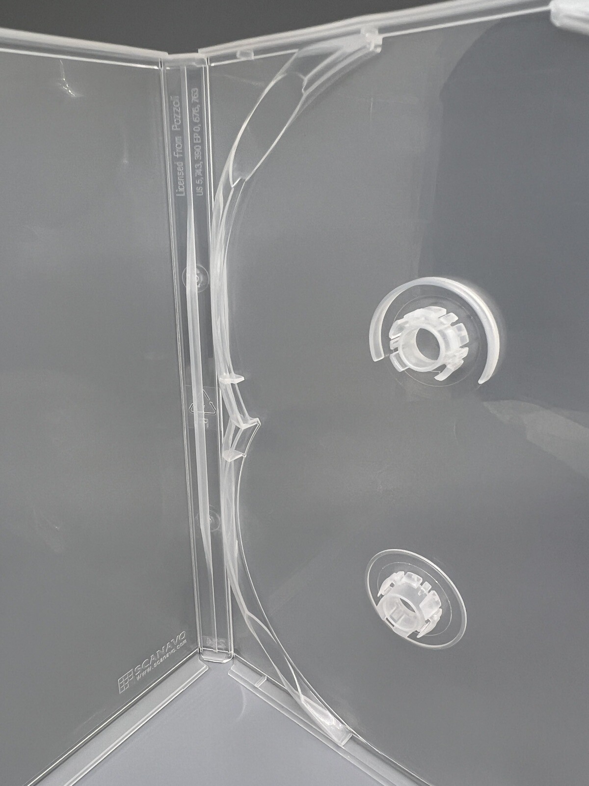 2 Top Quality Original Scanavo 14mm Double (2) DVD Case, Clear, DVD2/ONET.14MM