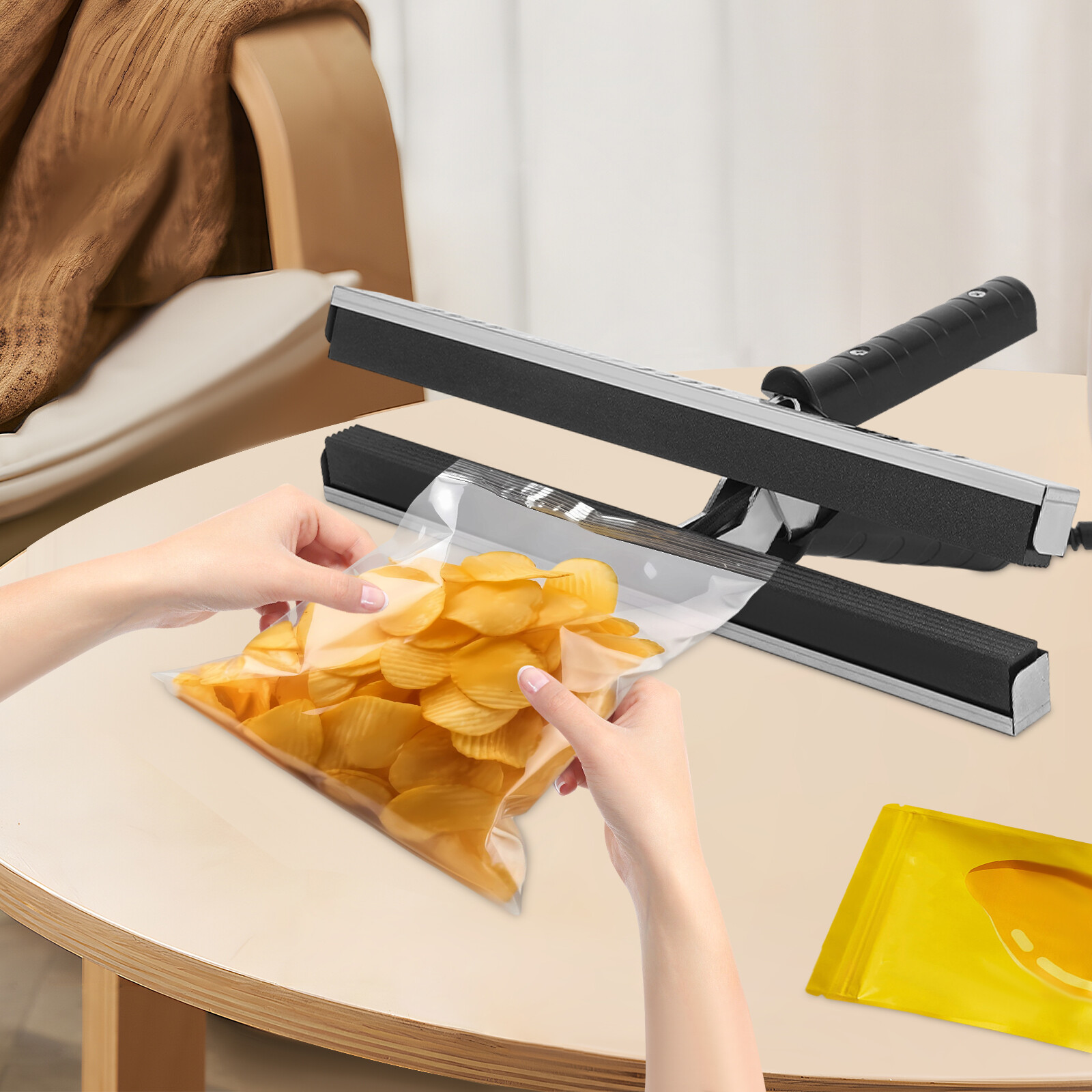 12in Portable Hand Sealing Machine Hand Held Crimp Sealer For Kraft Paper Bags