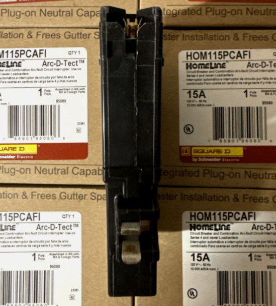 Lor of 10 Square D HOM115PCAFI Homeline – Arc Fault (AFCI) Circuit Breaker