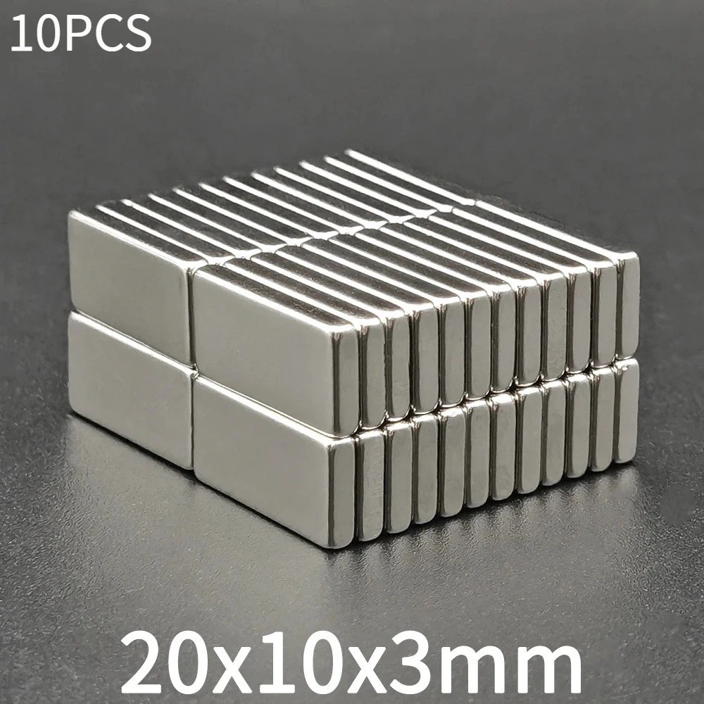 10/20pcs Super Strong Block Fridge Magnets Rare Earth Neodymium 20mm X 10mm X 3m