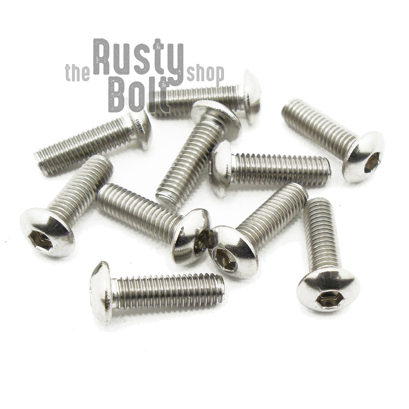M3 x 10mm, Socket Button Head Screws, A2 304 18-8, Stainless Steel