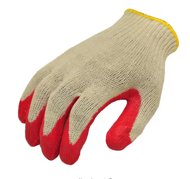 WHOLESALE Red Latex Dipped Gloves Rubber Palm Coated Work Gloves, ALL PURPOSE