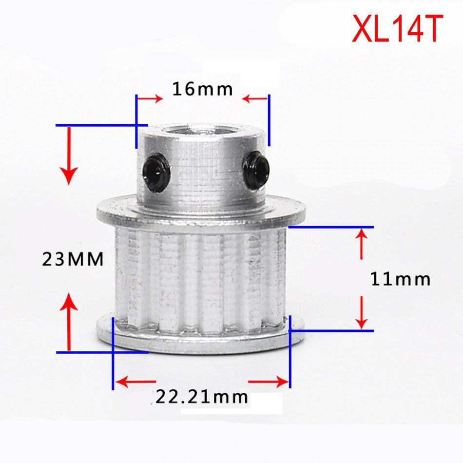 XL 10T-100T Timing Belt Pulley Synchronous Wheel Select Bore for 10mm Width Belt
