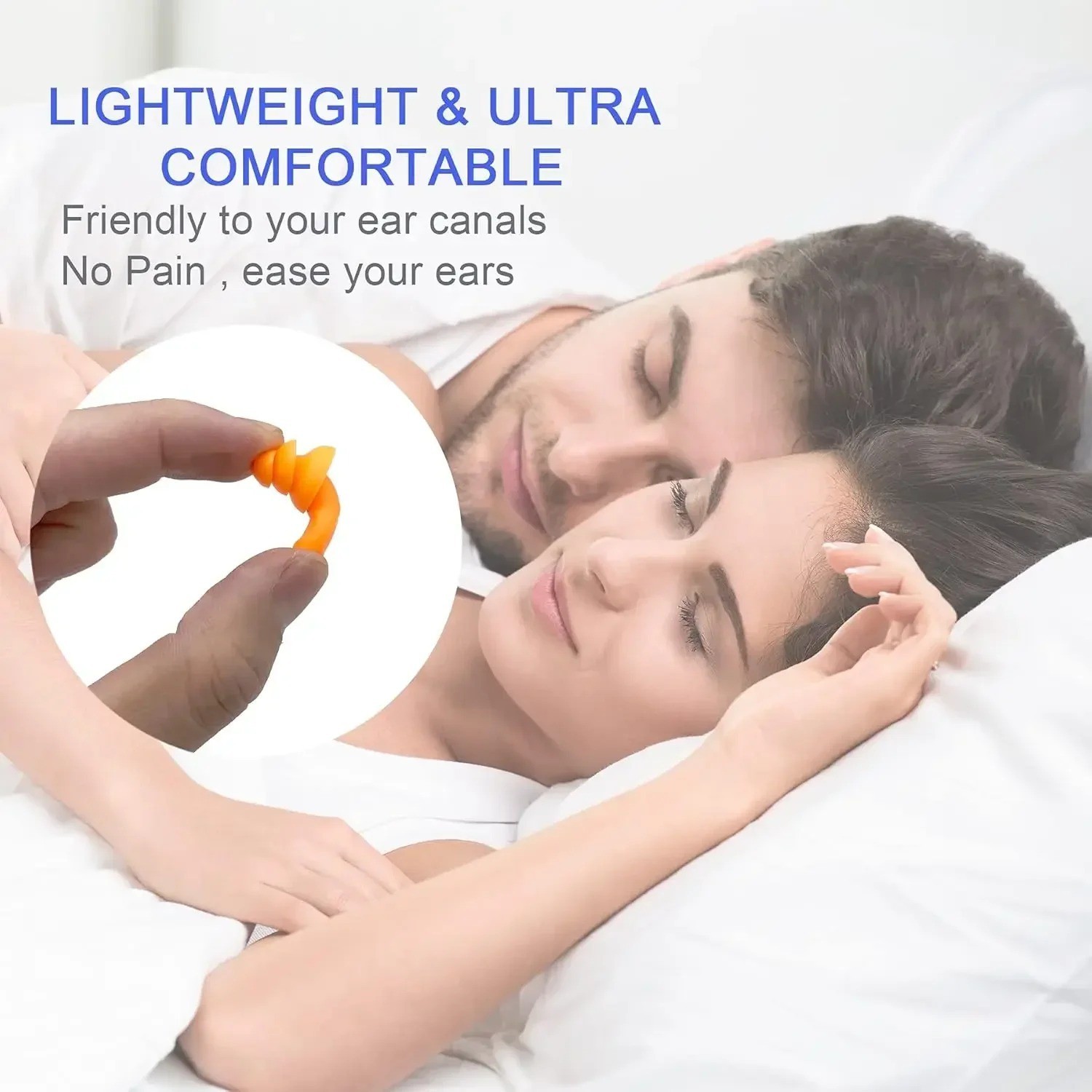 Corded Ear Plugs Soft Silicone Reusable Earplugs Noise Cancelling Safe Hearing