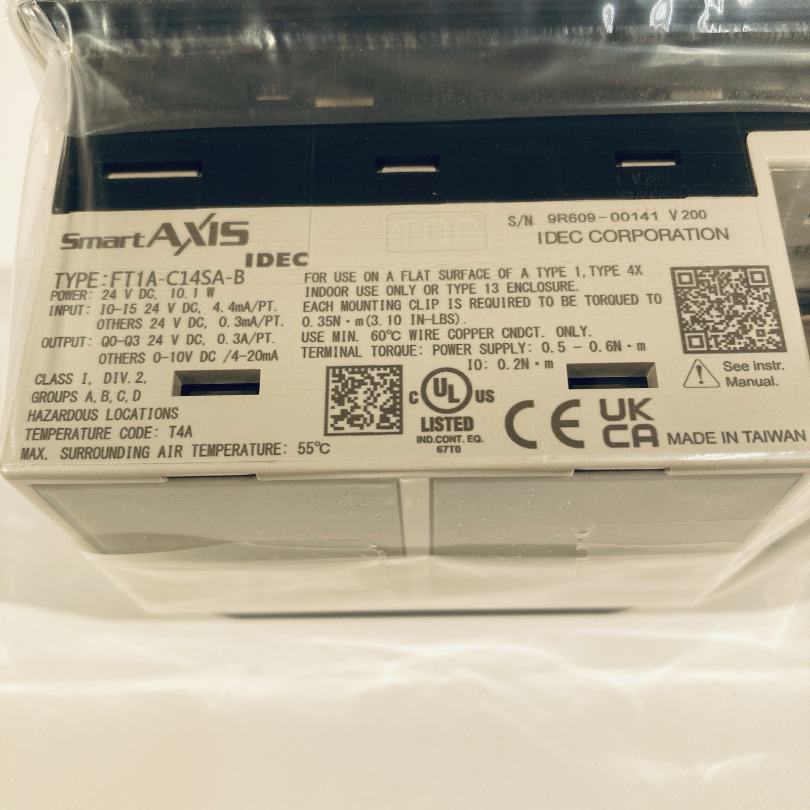 FT1A-C14SA-B IDEC FT1A Programmable Controller NEW IN BOX