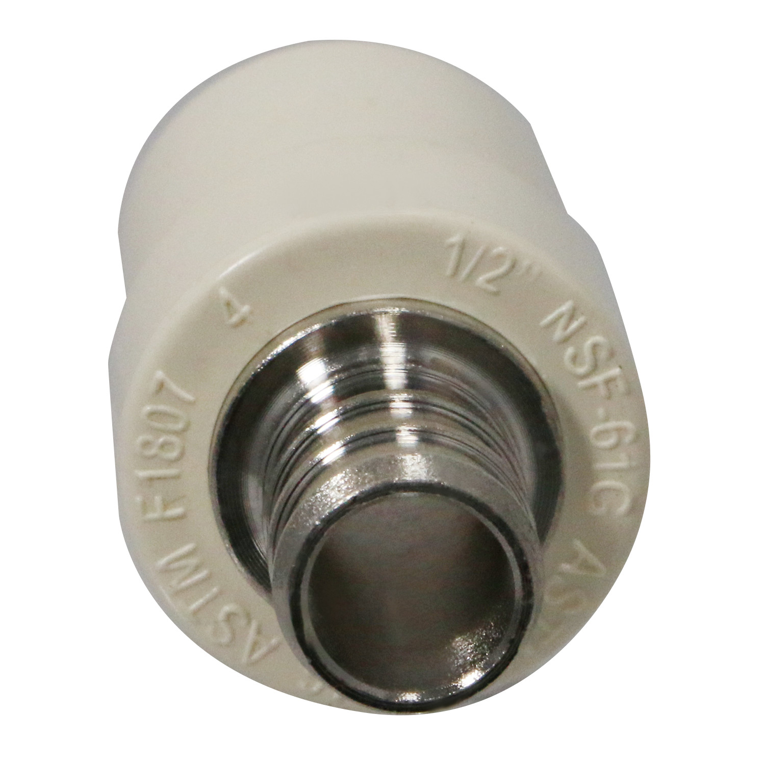 10 PIECES 1/2″ PEX X 1/2″ CPVC TRANSITION COUPLING (LEAD FREE BRASS