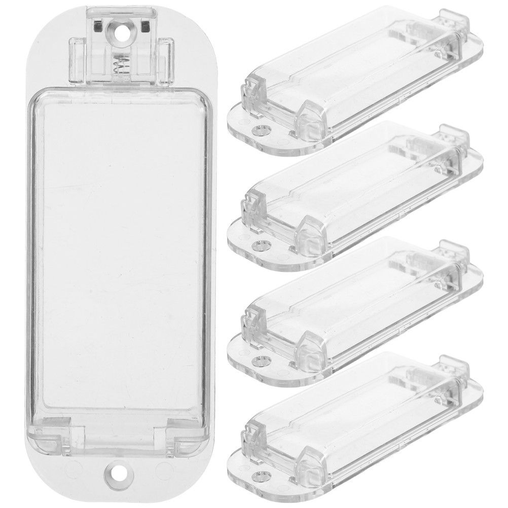 4 Pcs Protective Switch Cover Clear Transparent Light Button Protector